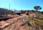 Ñoqueve: Trabajan en la mejora de los caminos del interior.