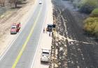 La Rioja: Importante incendio sobre la Ruta Nacional 36.