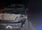 Chepes: camioneta chocó con una vaca