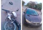 Chepes: motocicleta y automóvil protagonizaron de accidente en la ciudad