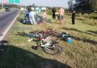 Cordoba: Cuatro ciclistas atropellados en la Autopista Rosario-Córdoba: uno grave