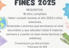 Plan FINES 2025: Se activó en el CEJA Ángel Vicente Peñaloza de Chepes