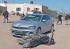 Chepes: dos heridos leves tras colisión de auto y moto
