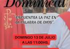 Invitación para participar de la Santa Misa Dominical el próximo 13 de julio