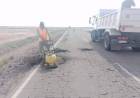 Vialidad Nacional realiza trabajos de bacheo en la Ruta Nacional 141, tramo Mascasín