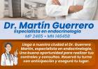 Salud en Chepes: El Dr. Martín Guerrero, especialista en Endocrinología, brindará atención en el departamento