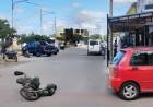 Una mujer y un menor hospitalizados tras un choque en pleno centro
