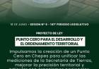 Impulsan la creación de un Punto Cero geográfico y catastral para el departamento Rosario Vera Peñaloza