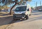 Una ambulancia y un automóvil chocaron en Catuna