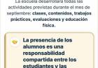La Escuela Normal Juan Facundo Quiroga informó que las clases continúan con normalidad durante septiembre
