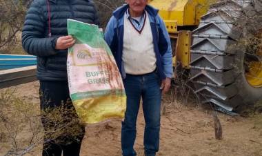 En Zona Sur: Se continúa trabajando con el programa rolado - siembra de buffel grass.