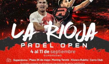 Se disputará La Rioja Pádel Open en el Superdomo. 