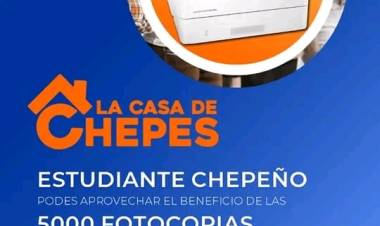 Casa de Chepes en La Rioja: Brindara 5000 fotocopias para estudiantes universitarios y terciarios en capital.