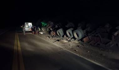 Trágico accidente terminó con la vida de camionero riojano.
