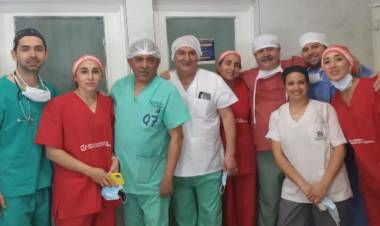 Primera cirugía en el nuevo quirófano de Chepes, salud trabaja para realizar cirugías en los hospitales zonales.