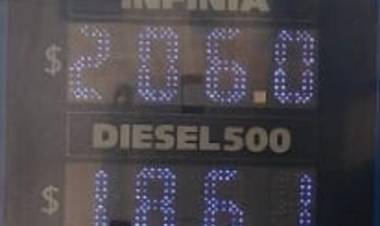 Subieron los combustibles y la nafta premium ya vale $206 en La Rioja.