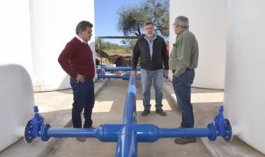 Ministro Scaglioni en Chepes “La planta potabilizadora La Camara - Pozo San Carlos aprovechara cada gota de agua en Chepes”.