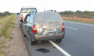 Patquía: Se incendió un automóvil tras una falla técnica.