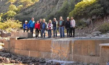 Chepes: Avanza la construcción de una nueva obra de captación de agua.