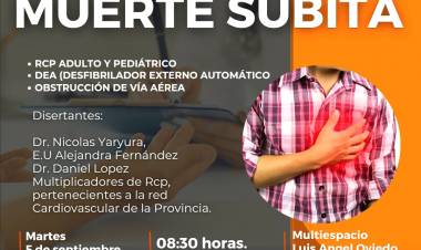 Chepes: Se realizará un taller de concientización sobre la "muerte súbita"