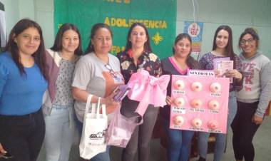 Chepes: jornada de vacunación y prevención del cáncer de mama a Personal Municipal