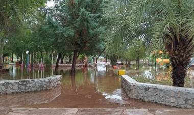 Violento temporal provocó voladuras de techos en Portezuelo