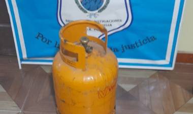 Chamical: Policía recupero una garrafa que había sido robada