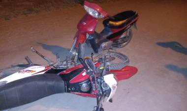 Chepes: Choque entre dos motocicletas