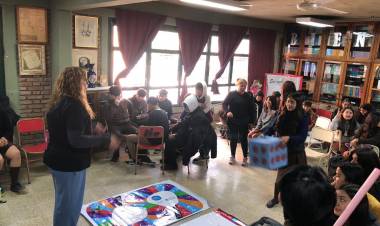 Los Centros Periféricos de salud Kolping y las Toscas, dictaron taller en la escuela Normal Juan Facundo Quiroga