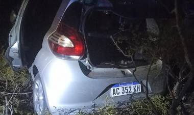 San Antonio: Vuelco de un automóvil en Ruta Provincial N° 29