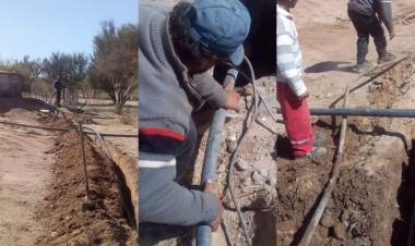 La Paz, Valle Hermoso y Las toscas: trabajos de mantenimiento de acueductos en el interior