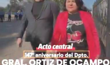 147° aniversario del Departamento Gral. Ortiz de Ocampo