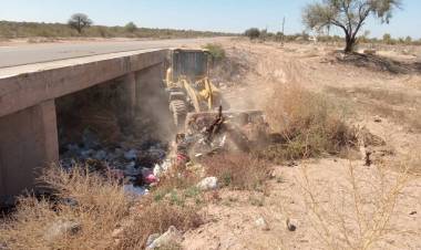 Chepes: continúan los trabajos de limpieza y erradicación de micro basurales a cielo abierto