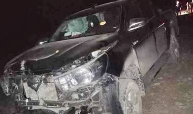 Camioneta chocó contra un carro en la ruta: ocurrió en cercanías a Chepes 