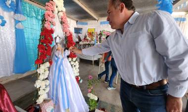 Celebración de la fiesta patronal de la Virgen de la Merced en El Totoral 