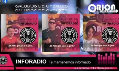 "INFORADIO". De lunes a viernes, de 8 a 13 hs. 