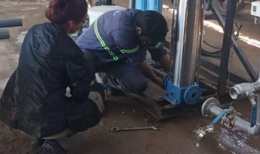 San Ramón: Se realizaron tareas de mantenimiento en perforaciones de los Llanos para mejorar servicio de agua