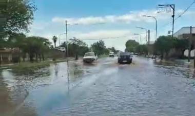 Las intensas precipitaciones en Chepes causaron serios problemas