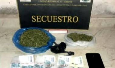Chepes: la perra policía “Donna” detectó 198 gramos de marihuana en operativo rutero