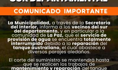 Chepes: Se comparte información importante para La Paz y San José de los Avila