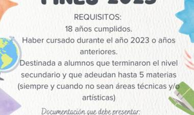 Plan FINES 2025: Se activó en el CEJA Ángel Vicente Peñaloza de Chepes