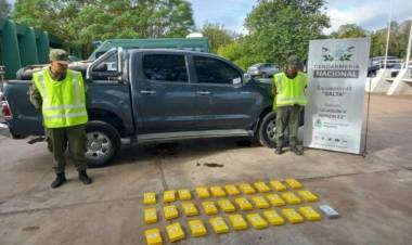 Tres chepeños detenidos en Salta con 31 kilos de cocaína de máxima pureza