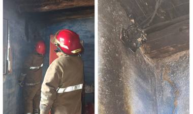 Chepes: principio de incendio controlado