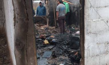 Incendio en una vivienda en El Totoral: la familia perdió todo y pide ayuda a la comunidad de Chepes