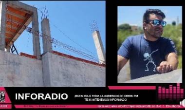 Fuerte temporal en Chepes: una antena cayó sobre oficinas municipales