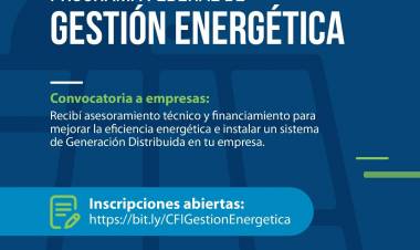 Convocan a pymes a inscribirse en el Programa Federal de Gestión Energética y recibir financiamiento para instalar paneles solares fotovoltaicos