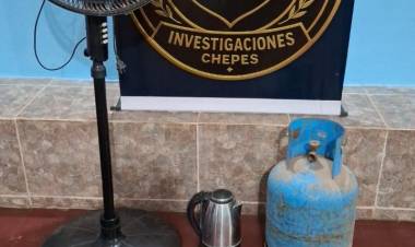 Recuperaron elementos robados en una vivienda del barrio Santa Lucía en Chepes