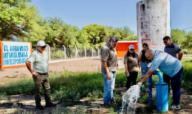 Se llevan adelante acciones para asegurar el suministro de agua en Chelcos