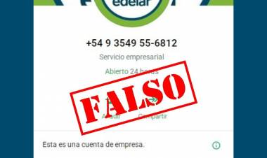 Alerta por estafas: advierten sobre mensajes falsos en nombre de Edelar