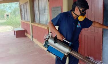 Chepes: Fumigaciones en escuelas del departamento